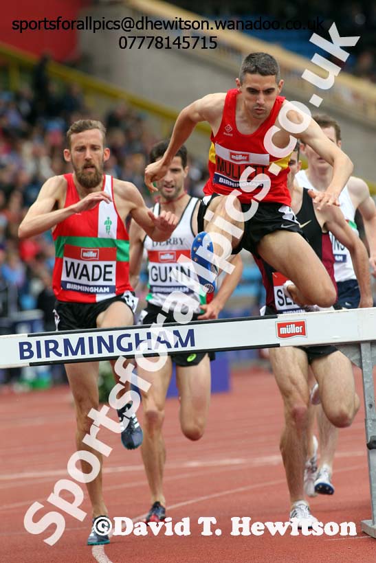 Mens steeplechase, British Championships, Birmingham. Photo: David T. Hewitson/Sports for All Pics